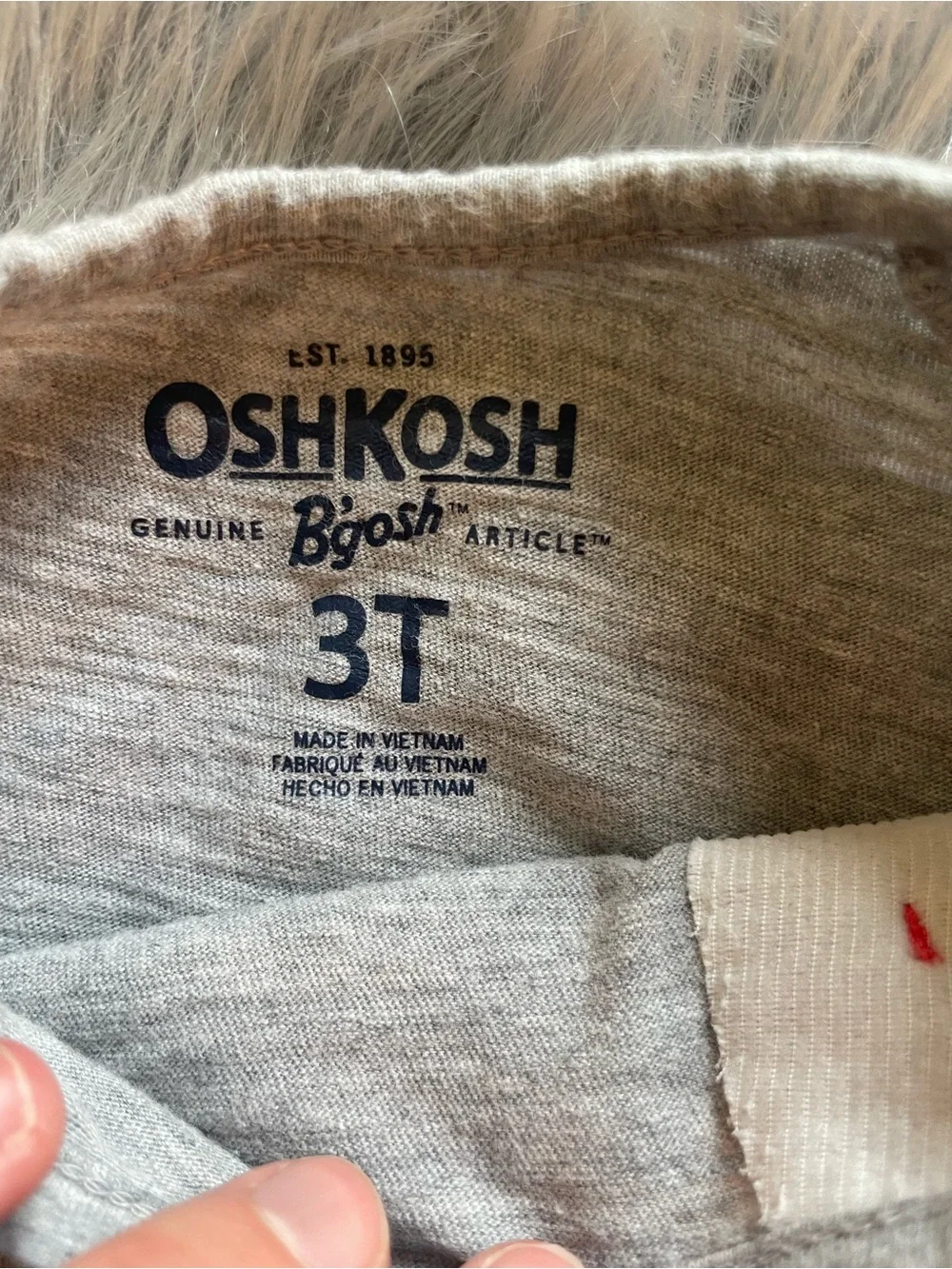 🪶Oshkosh B’gosh Girls' Heather Gray Tunic with Pink Flower Accent